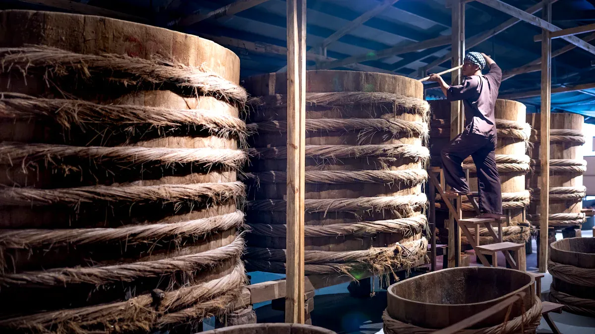 Modern Soy Sauce Brewing and Production Process